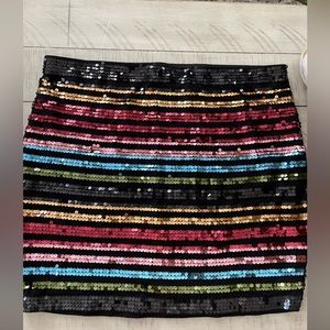 Sequin mini skirt